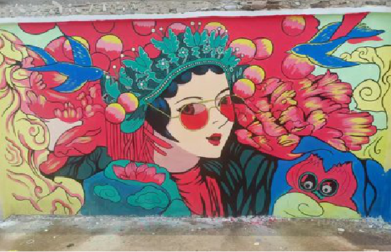 汨罗墙体彩绘-网红墙