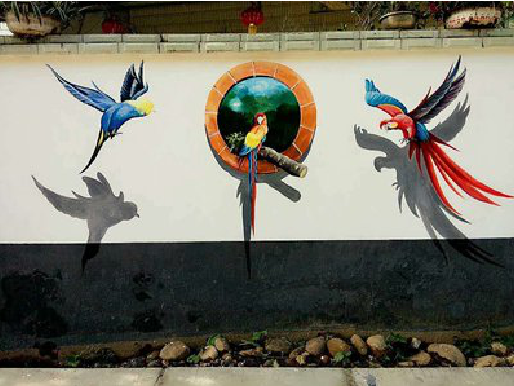 汨罗视觉错位-3D墙绘设计