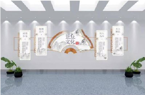 汨罗企业文化墙设计的核心要素。