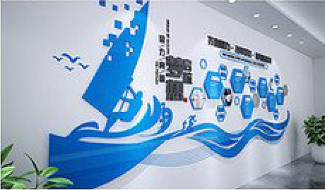 汨罗海浪主题文化墙如何设计？