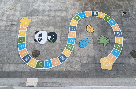 汨罗地面游戏彩绘