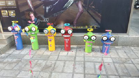 汨罗商业区彩绘