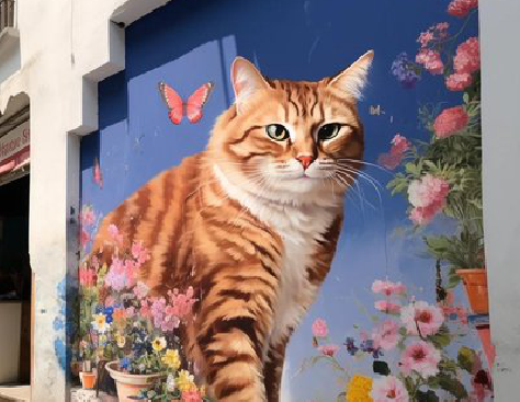 汨罗自己绘制有个性的手绘墙