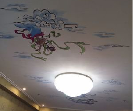 汨罗如何快速绘制天花板上的手绘墙？
