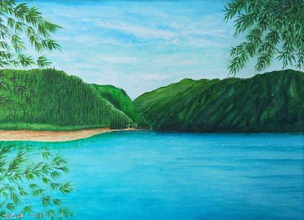 汨罗在墙绘中，如何绘画绿水青山？