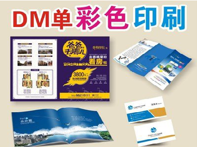 汨罗单页印刷，色彩搭配简单。